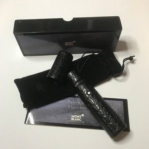 SOLD ❌❗️Montblanc Alligator Crocodile Pattern Pen Case